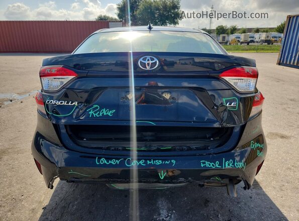 JTDEPMAE1MJ182388 2021 TOYOTA COROLLA Черный Вид сзади