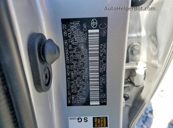 JTDEPMAE1N3033162 2022 TOYOTA COROLLA Silver 