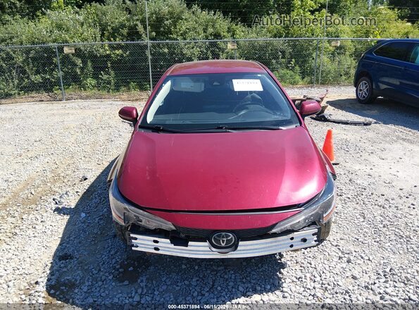 JTDEPMAE1NJ221577 2022 TOYOTA COROLLA Red Вид щитка приладів