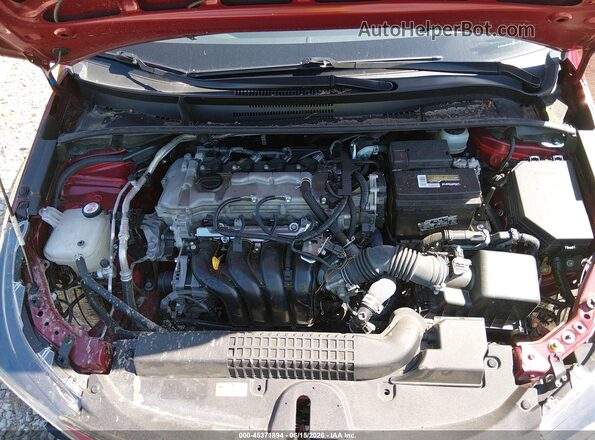 JTDEPMAE1NJ221577 2022 TOYOTA COROLLA Red Вид ззаду