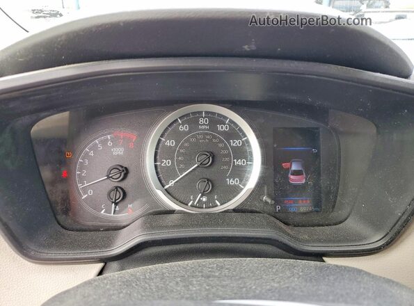 JTDEPMAE2MJ160769 2021 TOYOTA COROLLA Red Вид щитка приладів
