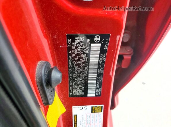 JTDEPMAE2MJ160769 2021 TOYOTA COROLLA Red Вид підкапотного простору