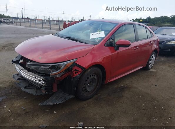 JTDEPMAE2MJ176065 2021 TOYOTA COROLLA Red წინა მარცხენა ხედი სამი მეოთხედიდან