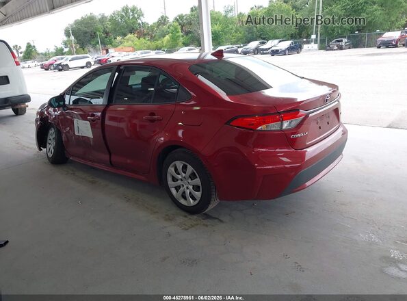 JTDEPMAE2NJ214282 2022 TOYOTA COROLLA Темно-бордовый Задняя левая четверть
