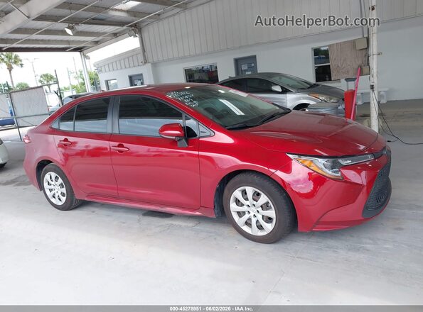 JTDEPMAE2NJ214282 2022 TOYOTA COROLLA Темно-бордовый Вид задней части салона