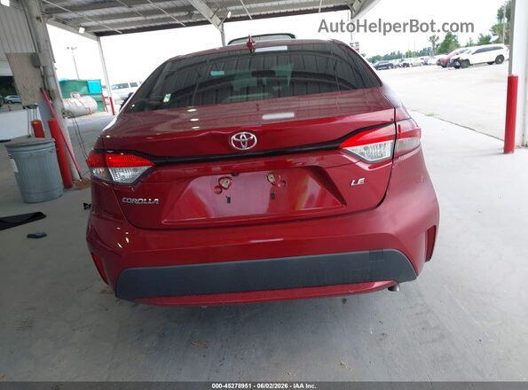 JTDEPMAE2NJ214282 2022 TOYOTA COROLLA Темно-бордовый 