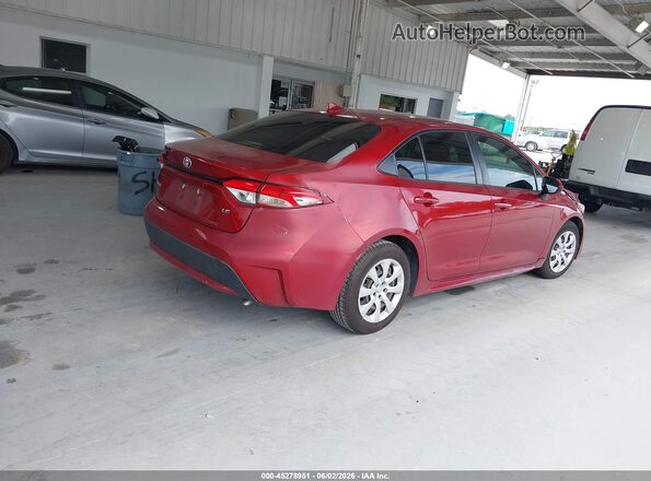 JTDEPMAE2NJ214282 2022 TOYOTA COROLLA Темно-бордовый Задняя правая четверть