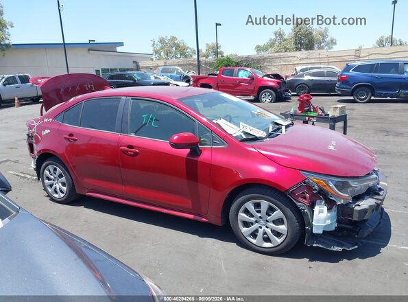 JTDEPMAE2NJ228151 2022 TOYOTA COROLLA Red 