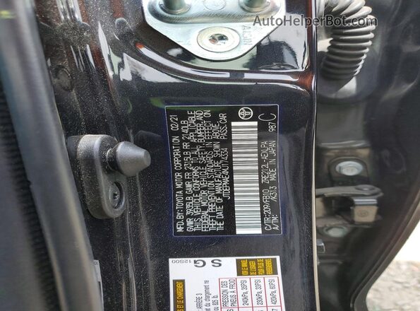 JTDEPMAE4MJ174334 2021 TOYOTA COROLLA Gray 