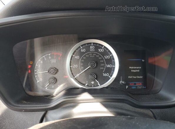 JTDEPMAE5MJ144078 2021 TOYOTA COROLLA Gray Widok zestawu wskaźników