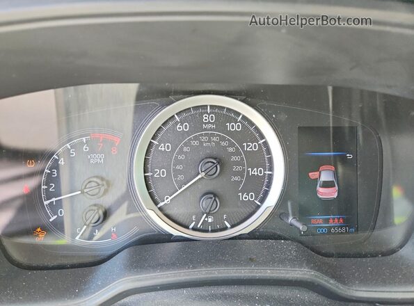 JTDEPMAE5MJ159700 2021 TOYOTA COROLLA Blue Вид щитка приладів