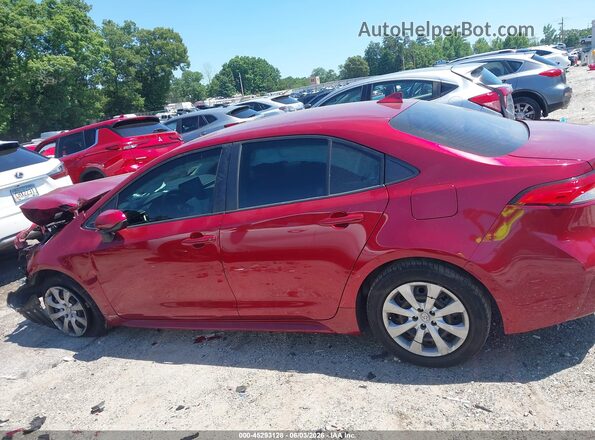 JTDEPMAE5NJ194626 2022 TOYOTA COROLLA Red 