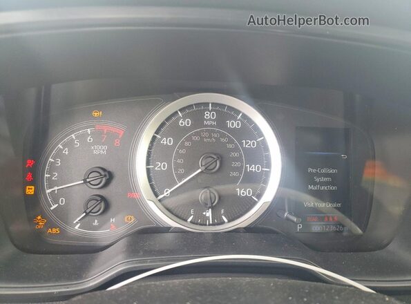 JTDEPMAE5NJ201252 2022 TOYOTA COROLLA Черный Вид щитка приборов
