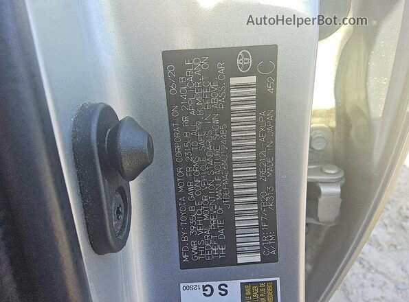 JTDEPMAE6MJ124485 2021 TOYOTA COROLLA Silver 