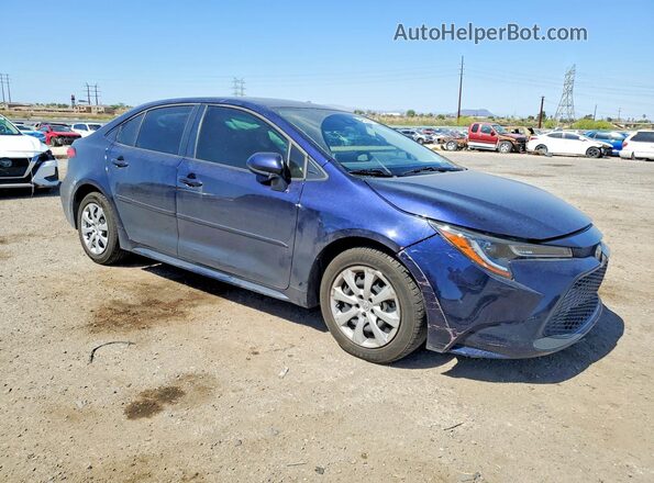 JTDEPMAE6MJ143523 2021 TOYOTA COROLLA Blue Delantero derecho