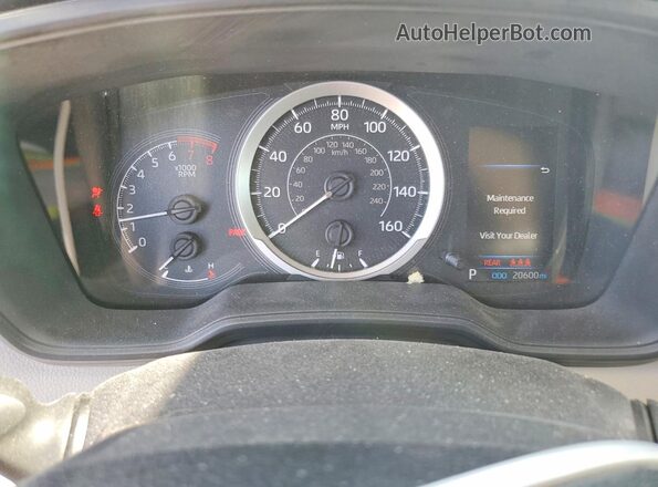 JTDEPMAE6MJ143523 2021 TOYOTA COROLLA Blue Vista del cuadro de instrumentos