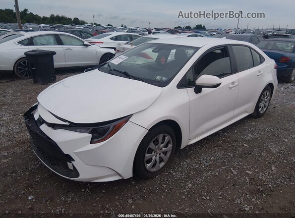 JTDEPMAE6N3019709 2022 TOYOTA COROLLA White წინა მარცხენა ხედი სამი მეოთხედიდან