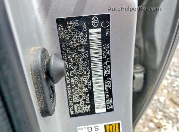 JTDEPMAE6NJ221963 2022 TOYOTA COROLLA Silver 
