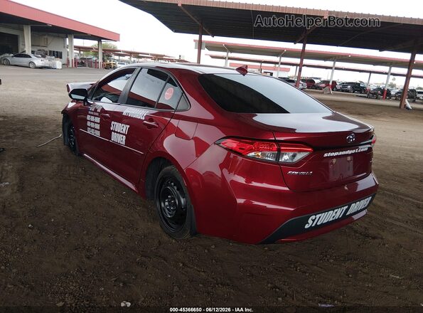 JTDEPMAE6NJ224992 2022 TOYOTA COROLLA Red უკანა მარცხენა