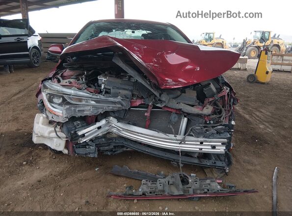 JTDEPMAE6NJ224992 2022 TOYOTA COROLLA Red ხელსაწყოთა პანელის ხედი