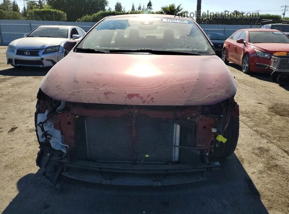 JTDEPMAE6NJ232221 2022 TOYOTA COROLLA Бордовый Вид спереди
