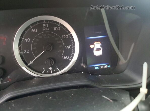 JTDEPMAE7MJ141778 2021 TOYOTA COROLLA Silver Instrument cluster view