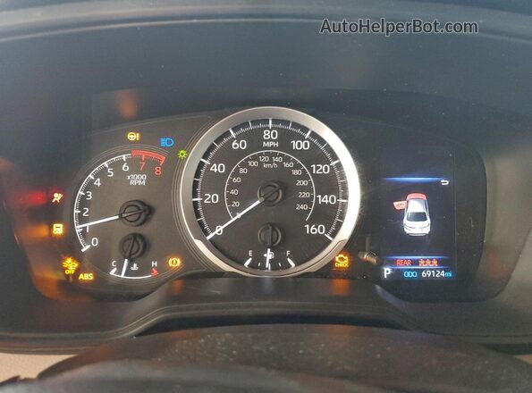 JTDEPMAE7N3017998 2022 TOYOTA COROLLA White ხელსაწყოთა პანელის ხედი