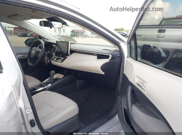 JTDEPMAE8MJ188866 2021 TOYOTA COROLLA Silver Вид салону спереду