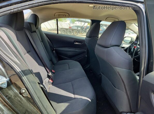JTDEPMAE9MJ186995 2021 TOYOTA COROLLA Black უკანა სავარძლების ხედი