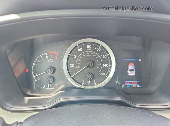 JTDEPMAE9N3007439 2022 TOYOTA COROLLA White Widok zestawu wskaźników
