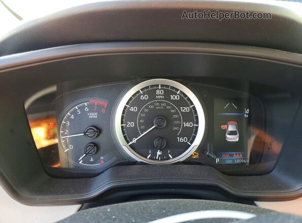 JTDEPMAEXMJ175388 2021 TOYOTA COROLLA Blue Vista del cuadro de instrumentos