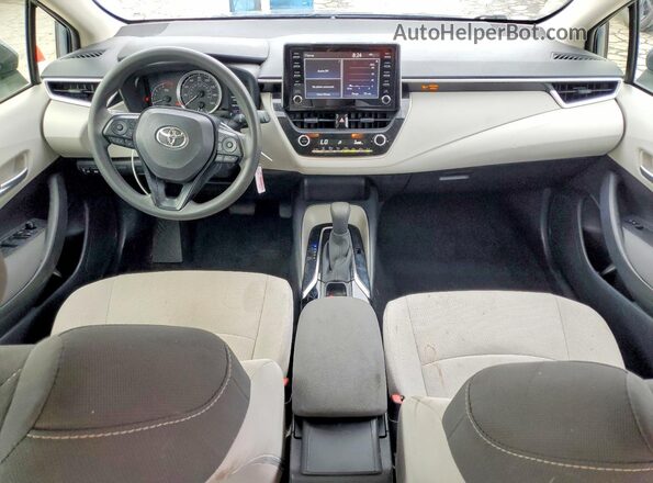 JTDEPRAE1LJ059332 2020 TOYOTA COROLLA Blue Dashboard view