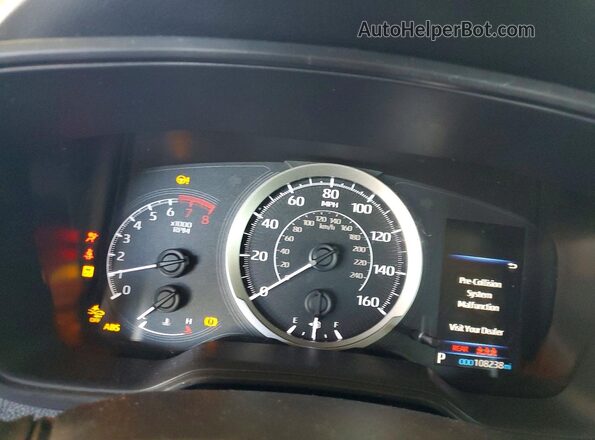 JTDEPRAE4LJ112105 2020 TOYOTA COROLLA Серебряный Вид щитка приборов