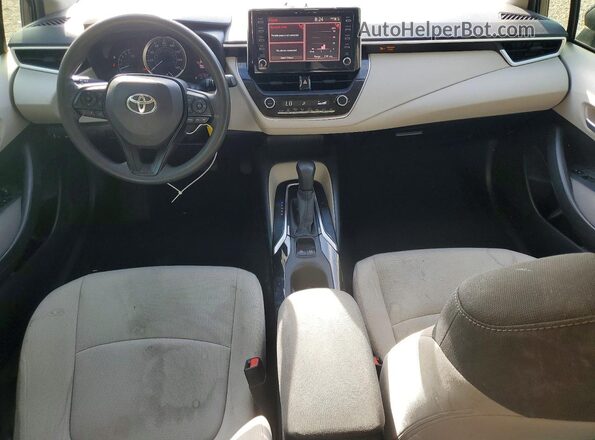 JTDEPRAE5LJ029475 2020 TOYOTA COROLLA Black Widok deski rozdzielczej