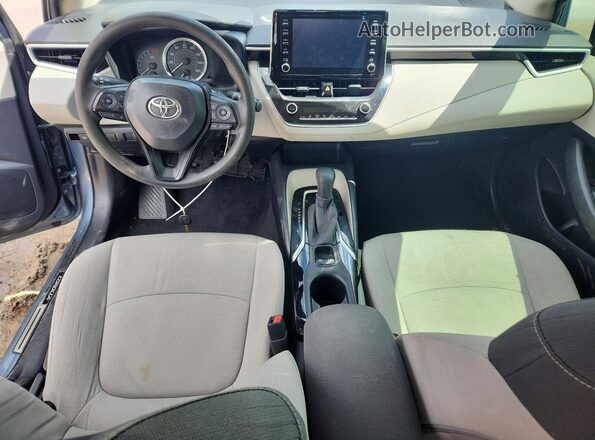JTDEPRAE5LJ106054 2020 TOYOTA COROLLA Gray Вид панелі приладів