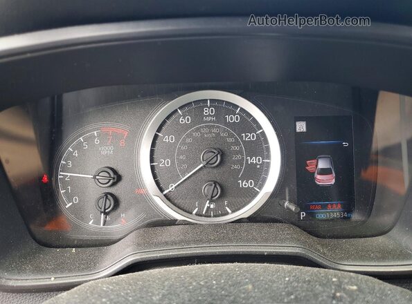 JTDEPRAE6LJ007257 2020 TOYOTA COROLLA Silver Սարքավորումների վահանակի տեսք