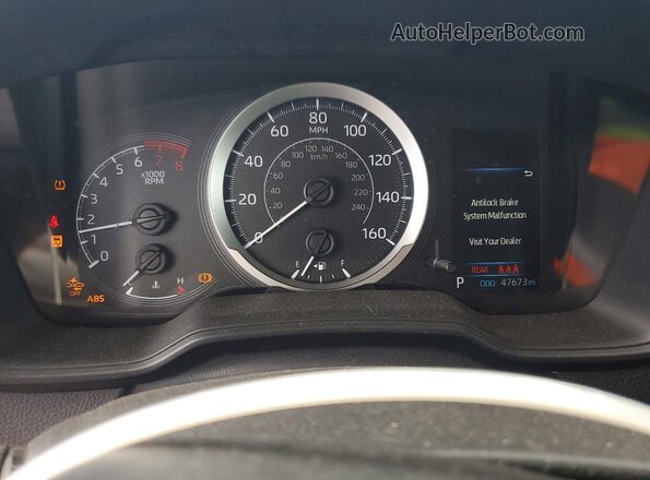 JTDEPRAE7LJ094084 2020 TOYOTA COROLLA White ხელსაწყოთა პანელის ხედი