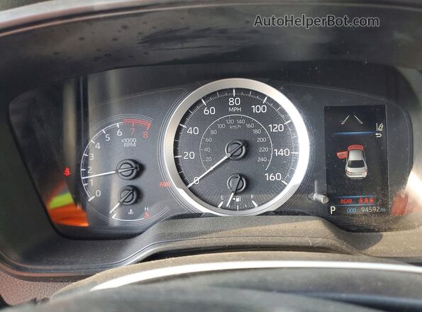 JTDEPRAE8LJ040793 2020 TOYOTA COROLLA Red Սարքավորումների վահանակի տեսք