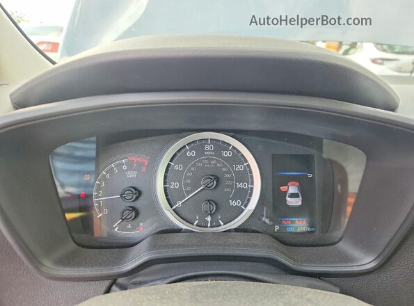 JTDEPRAE8LJ073129 2020 TOYOTA COROLLA Blue Instrument cluster view