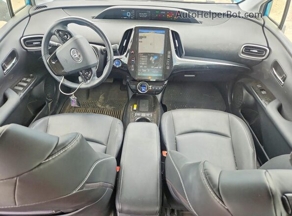 JTDKAMFP0M3180442 2021 TOYOTA PRIUS Blue Vista del salpicadero