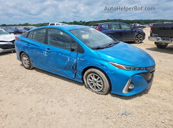 JTDKAMFP0M3180442 2021 TOYOTA PRIUS Blue Delantero derecho