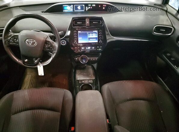 JTDKAMFP0M3189965 2021 TOYOTA PRIUS Black წინა პანელის ხედი