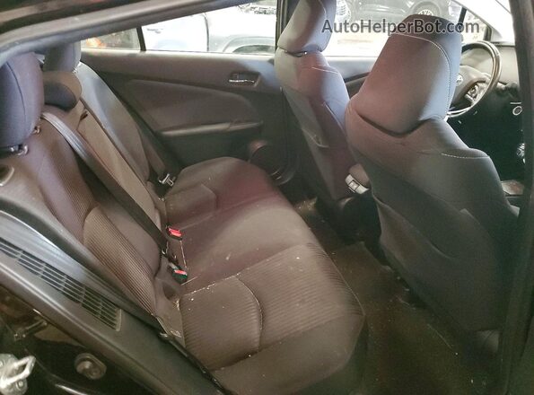 JTDKAMFP0M3189965 2021 TOYOTA PRIUS Black უკანა სავარძლების ხედი