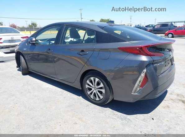 JTDKAMFP1M3165500 2021 TOYOTA PRIUS PRIME Gray Rear left