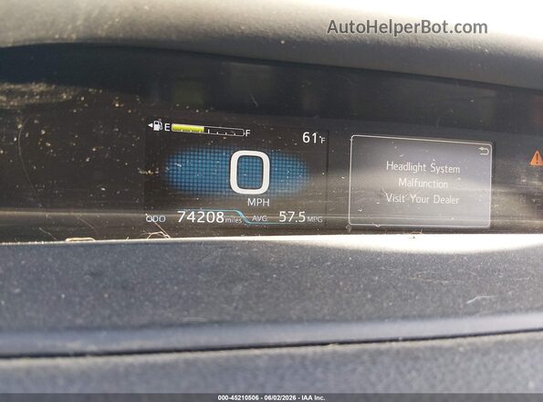 JTDKAMFP1M3166436 2021 TOYOTA PRIUS PRIME Gray Rear seats view