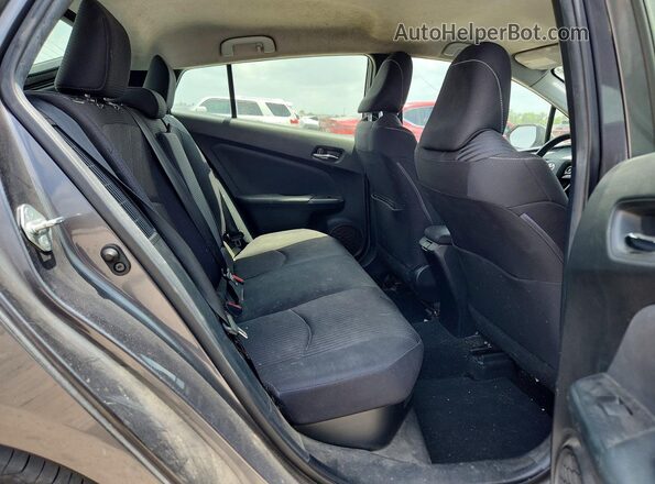 JTDKAMFP1M3177016 2021 TOYOTA PRIUS Gray Rear seats view