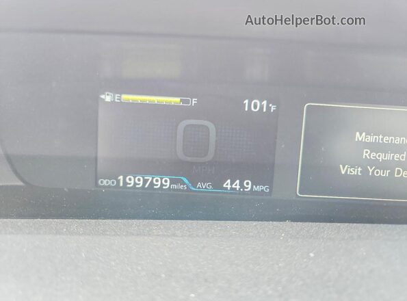 JTDKAMFP1M3177016 2021 TOYOTA PRIUS Gray Instrument cluster view
