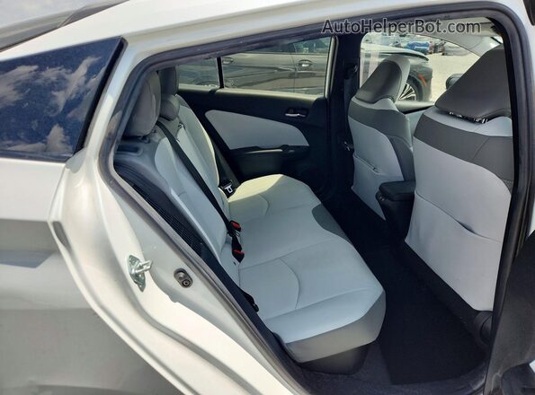 JTDKAMFP1M3189263 2021 TOYOTA PRIUS White Vista de los asientos traseros