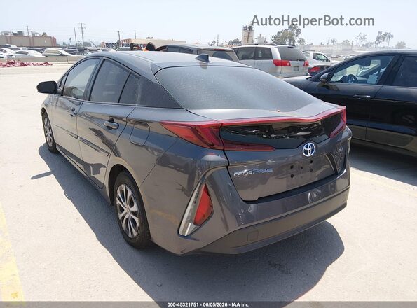 JTDKAMFP1M3192552 2021 TOYOTA PRIUS PRIME Gray Rear left
