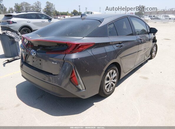 JTDKAMFP1M3192552 2021 TOYOTA PRIUS PRIME Gray Rear right
